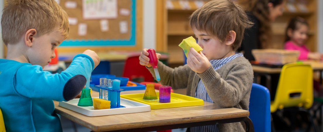 2 children playing