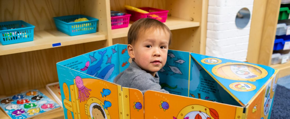 Child in a box